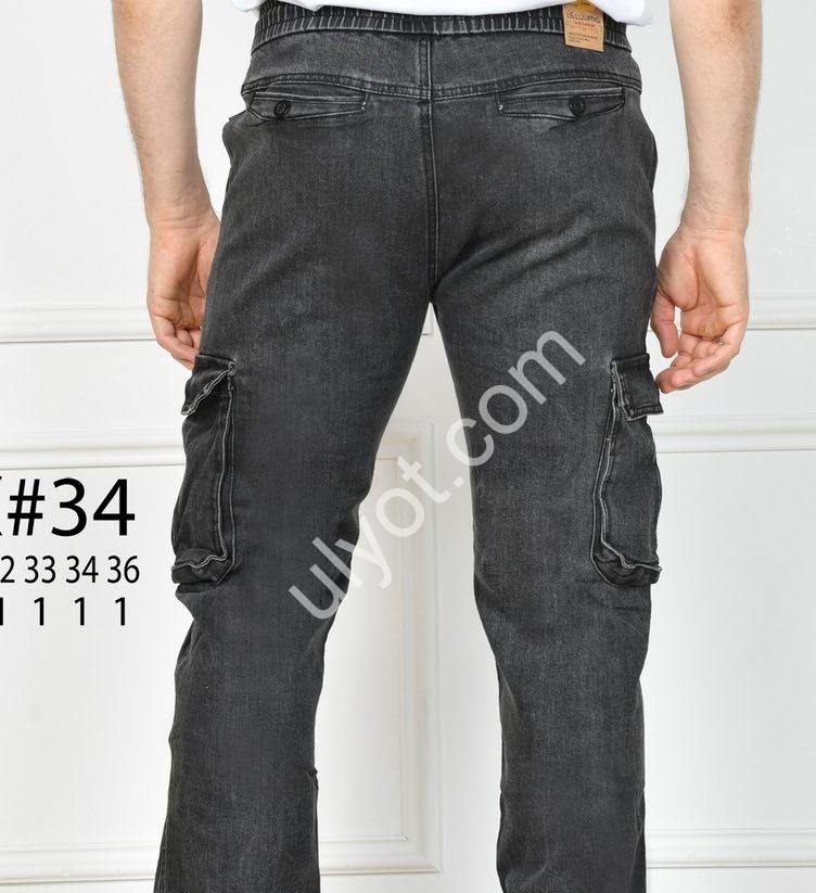 Фото 1 ДЖЕГИНСЫ LS JEANS (28-36) ГРАФИТ 504X