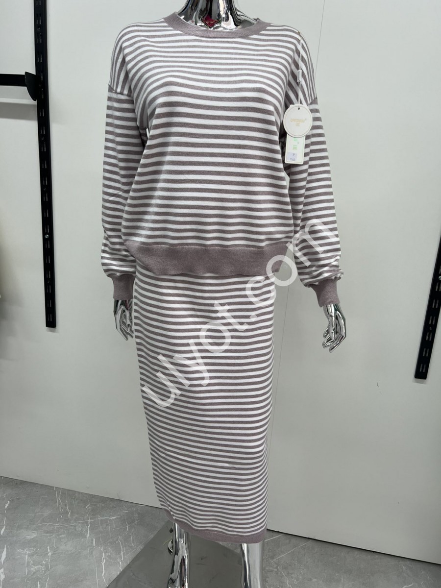 КОСТЮМ (ONE SIZE 46-48)МОККО+БЕЛЫЙ 11663