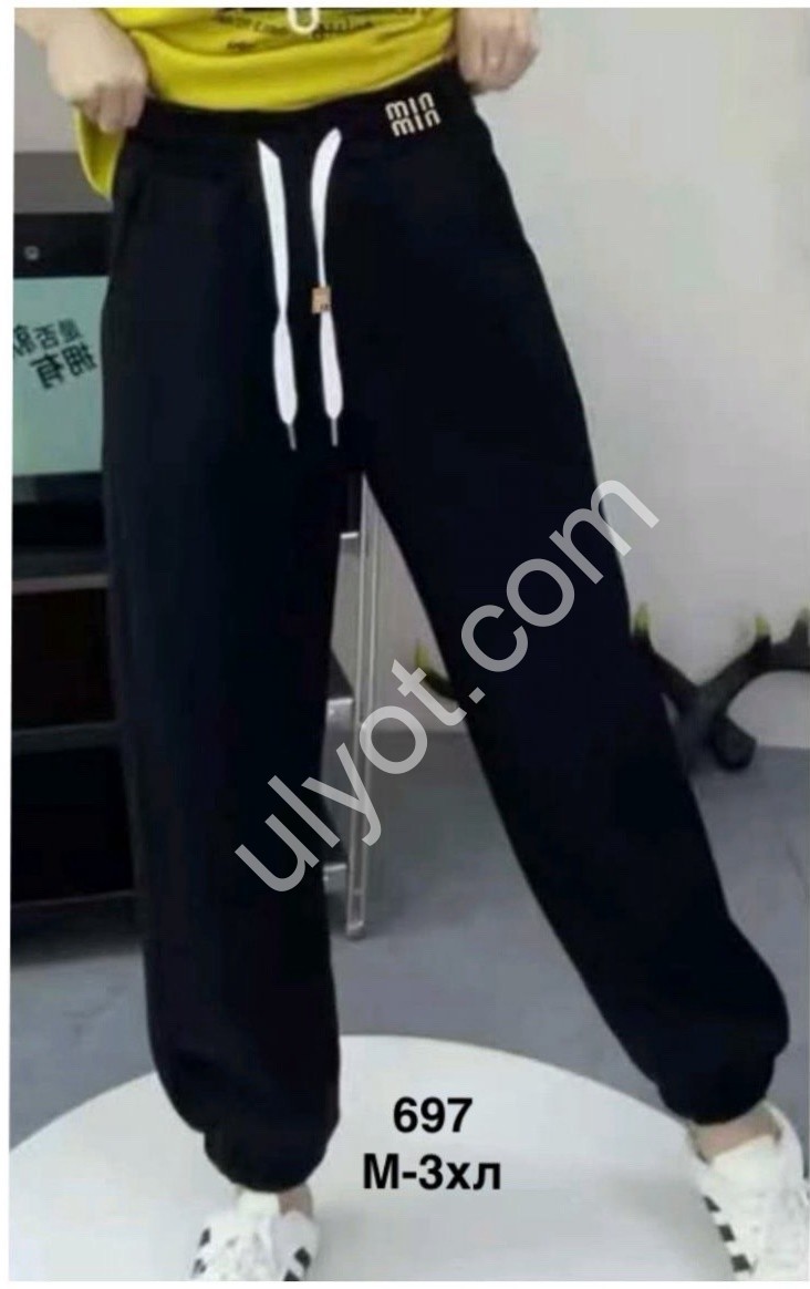 ШТАНИ MIU40 (M-3XL) МАНЖЕТ СВ.КОРИЧНЕВИЙ 697