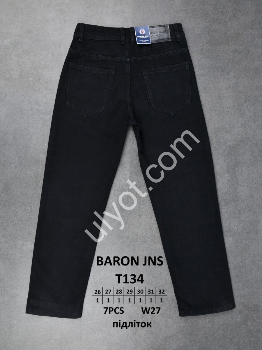 ДЖИНСИ BARON (26-32) ЧОРНИЙ T134