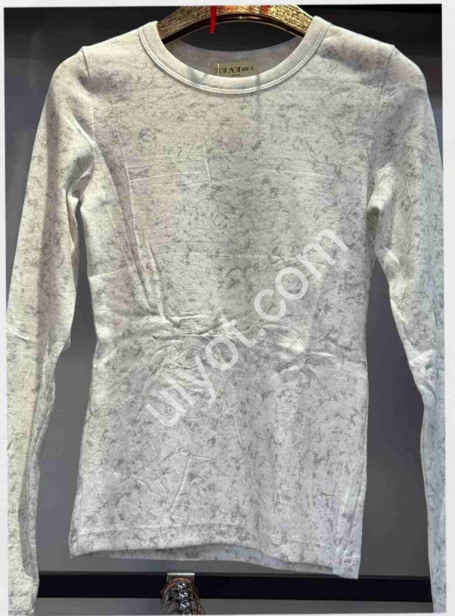 ЛОНГСЛИВ ОДНОТОН (S-XL) СВ.СЕРЫЙ 