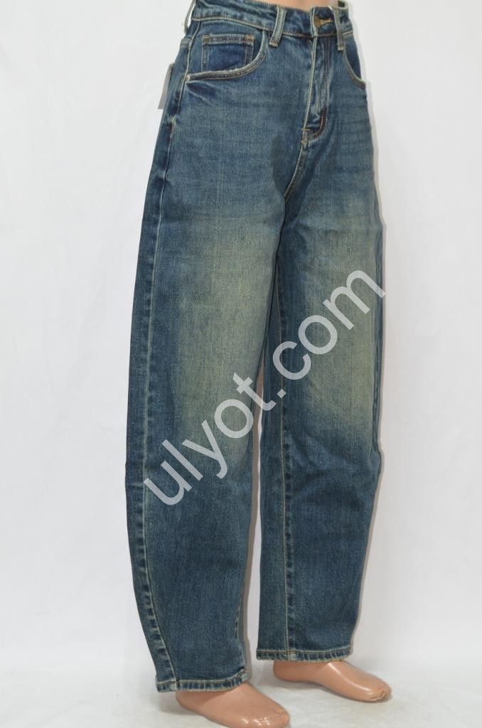 ДЖИНСЫ M.SARA (XS-XL) Т.СИНИЙ 1262