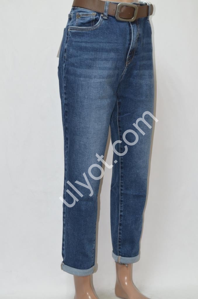 ДЖИНСЫ M.SARA (L-4XL) Т.СИНИЙ 1038-3H