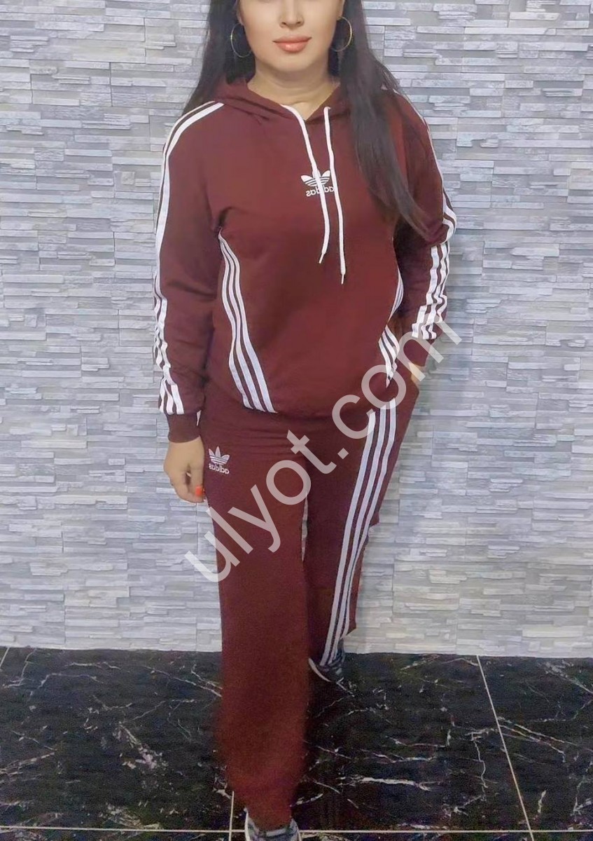 СПОРТ.КОСТЮМ A01 (S-XL) КОРИЧНЕВИЙ