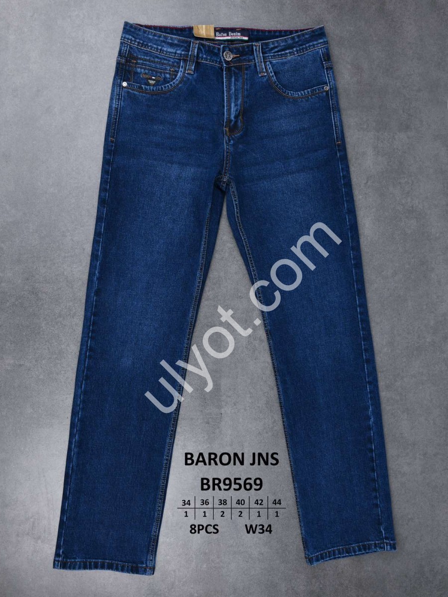 ДЖИНСИ BARON (34-44) Т.СИНІЙ 9569