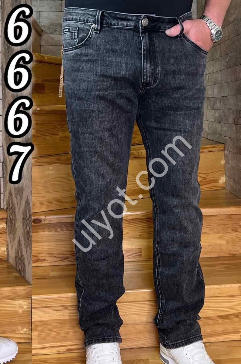 ДЖИНСИ REIGOUSE (30-38) ГРАФІТ 6667