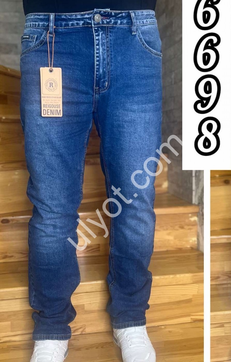 ДЖИНСЫ REIGOUSE (32-40) Т.СИНИЙ 6698