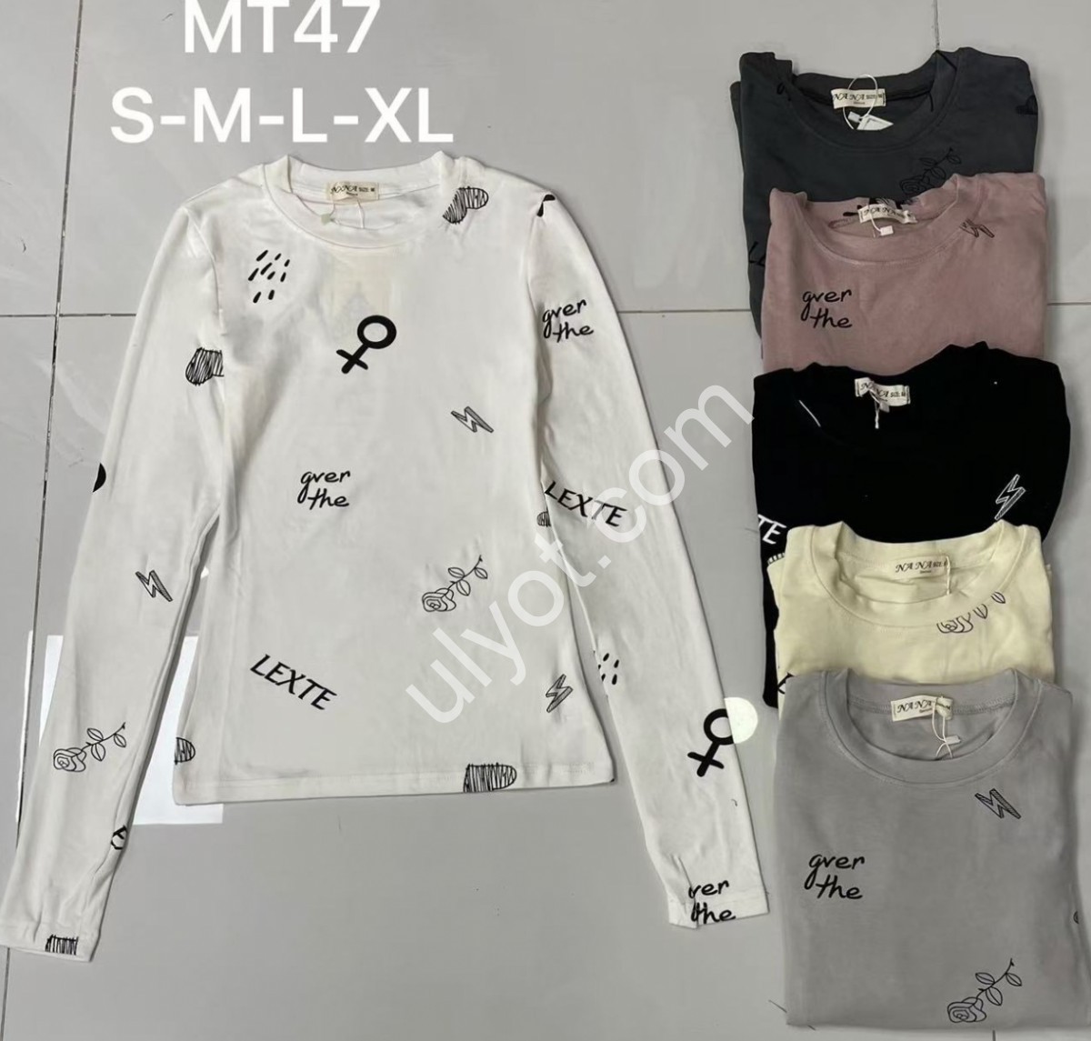 ЛОНГСЛІВ (S-XL) СІРИЙ MT47
