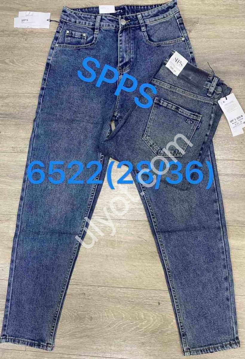 ДЖИНСИ SPPS (28-36) Т.СИНІЙ 6522