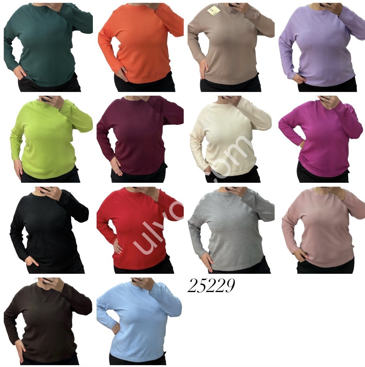 СВИТЕР (ONE SIZE 52-60) МИКС 25229