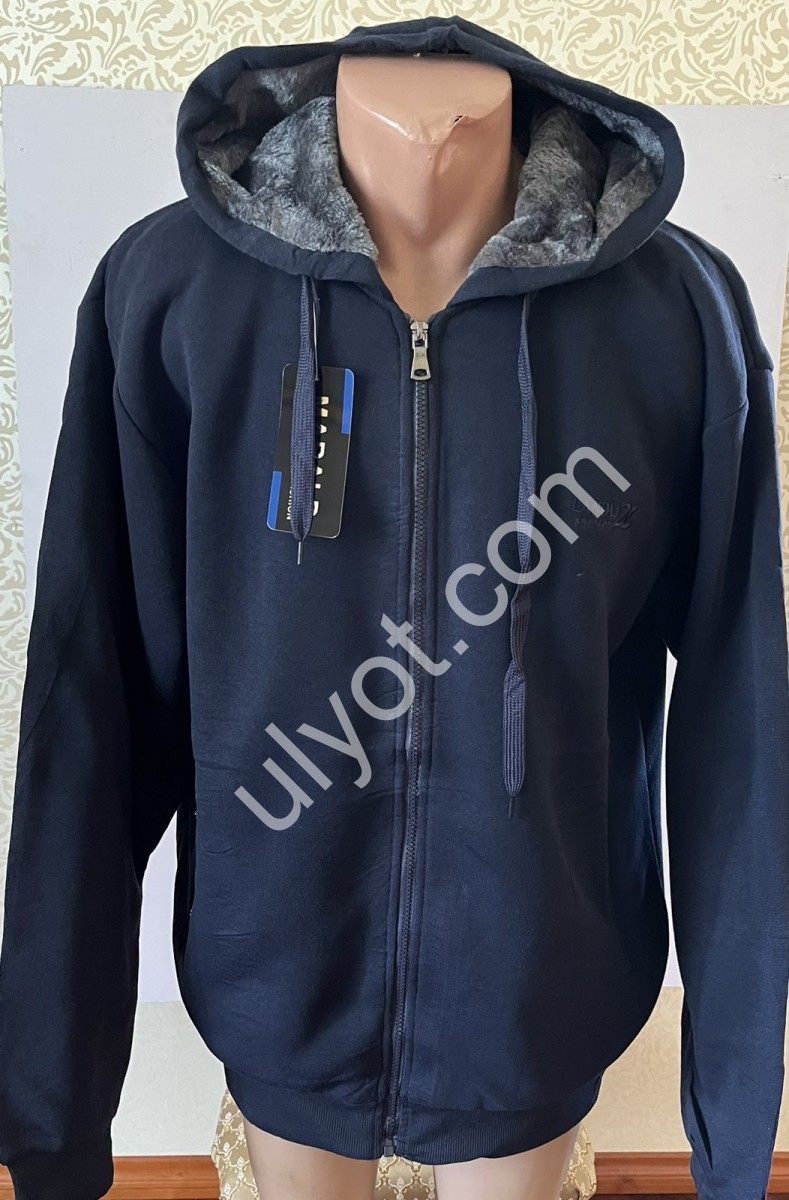 КОФТА (2XL-6XL) хутро Т.СИНІЙ 2373