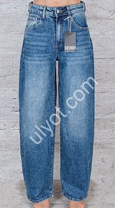 ДЖИНСИ M.SARA (XS-XL) Т.СИНІЙ 1060-4H