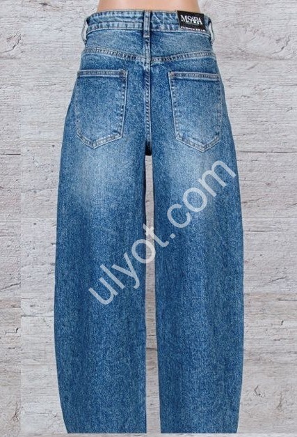 ДЖИНСИ M.SARA (XS-XL) Т.СИНІЙ 1060-4H