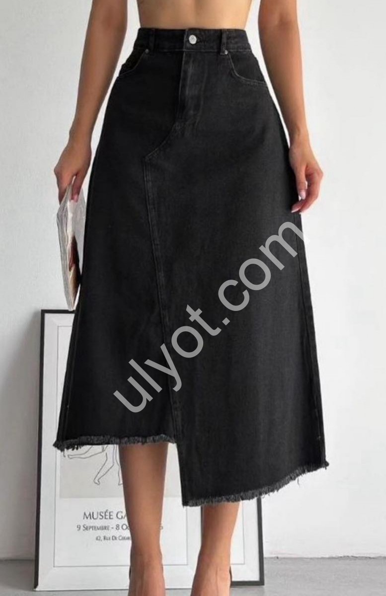 ЮБКА ДЖИНСОВАЯ TOP SHOP (XS-L) ЧЕРНЫЙ 3248