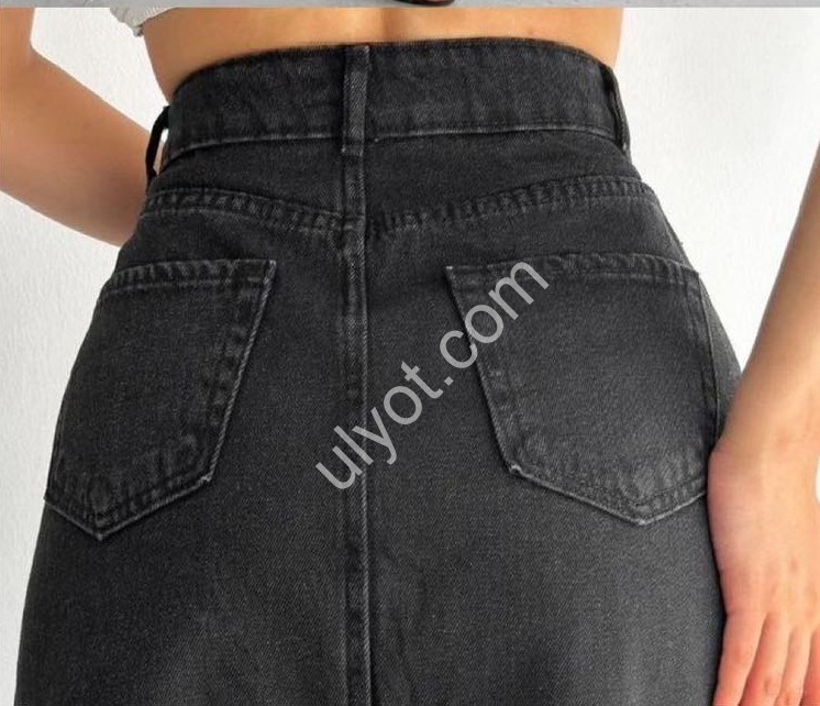 ЮБКА ДЖИНСОВАЯ TOP SHOP (XS-L) ЧЕРНЫЙ 3248