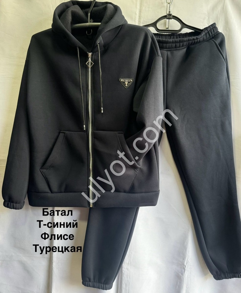 КОСТЮМ F (52-58) ФЛІС МАНЖЕТ Т.СИНІЙ
