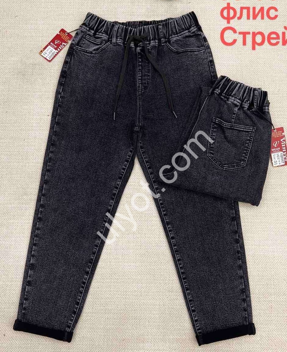 ДЖИНСЫ VANVER (30-36) ФЛИС ГРАФИТ D82116