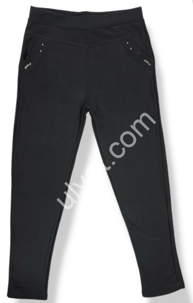 ШТАНИ (3XL-8XL) Хутро Чорне 8231
