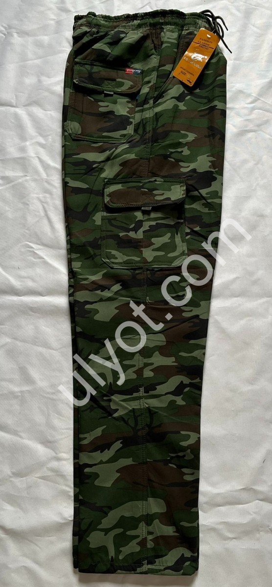 ШТАНЫ (XL-5XL) ФЛИС ПРЯМОЙ Т.ХАКИ B1