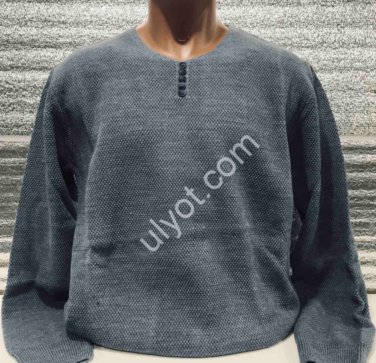 СВІТЕР CASHMERE (M-XL) СІРИЙ 6370
