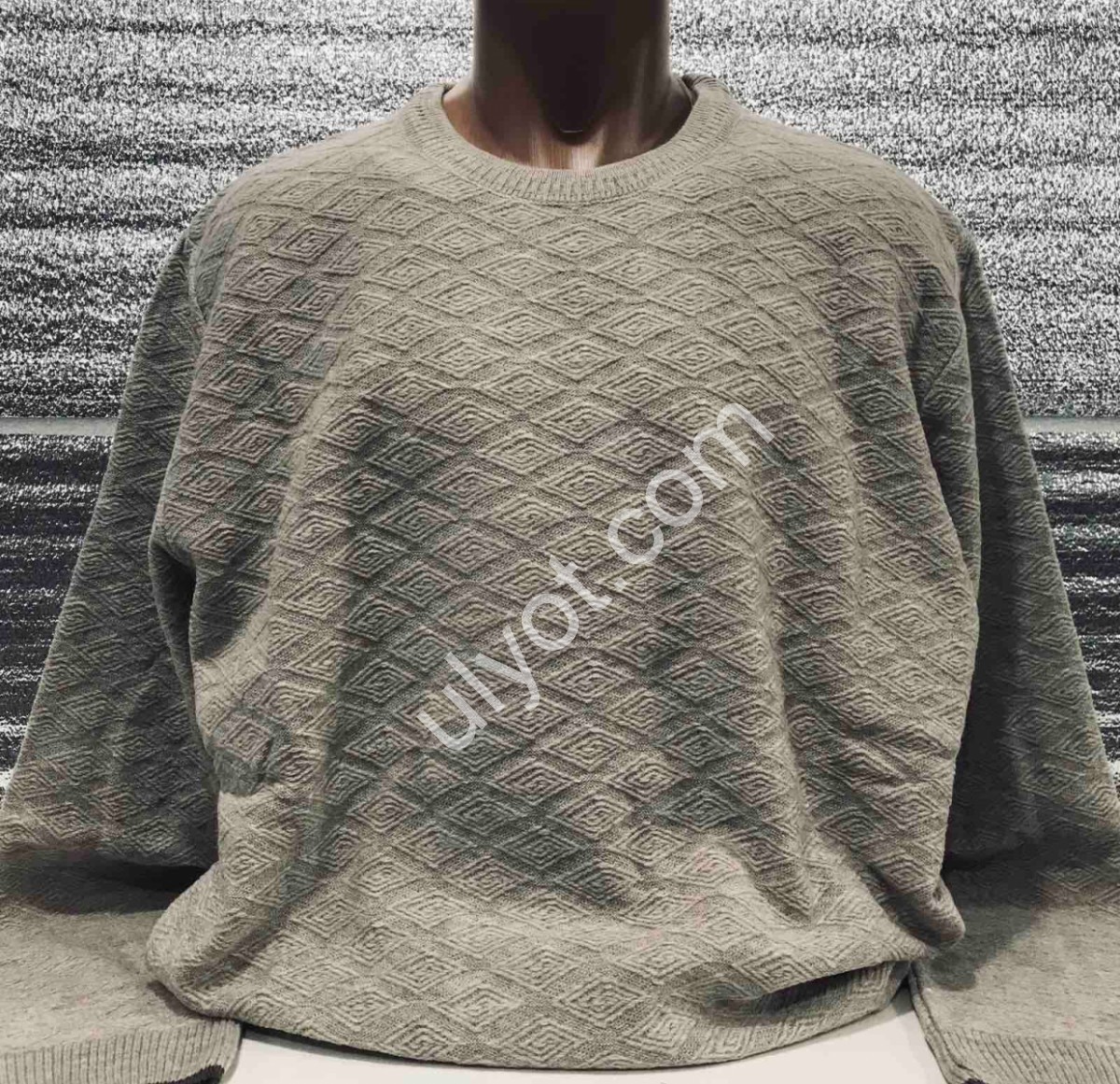 СВІТЕР CASHMERE (3XL-5XL) БІЖ 12136