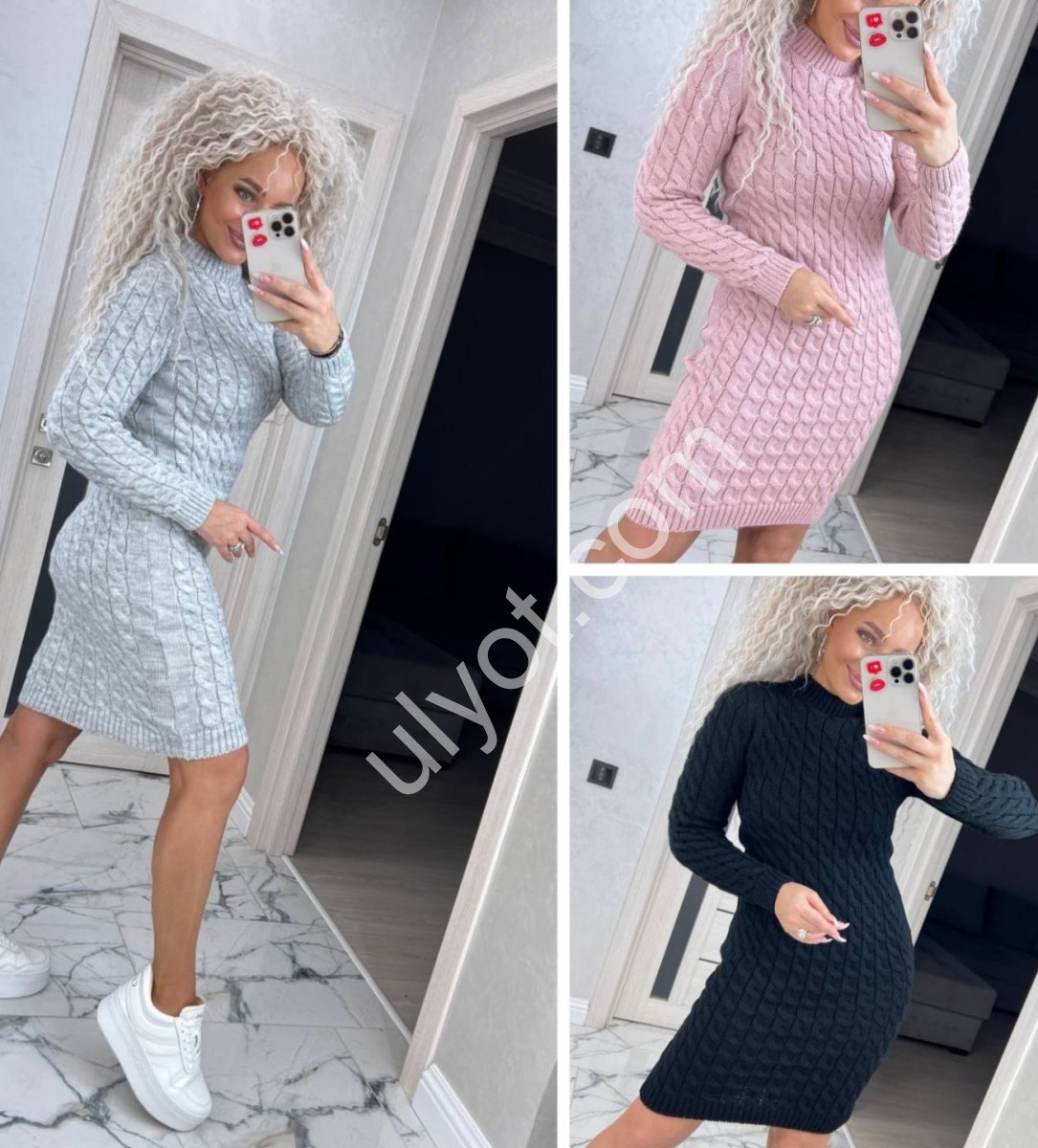 Фото 3 ПЛАТЬЕ (ONE SIZE 42-50) МИКС 