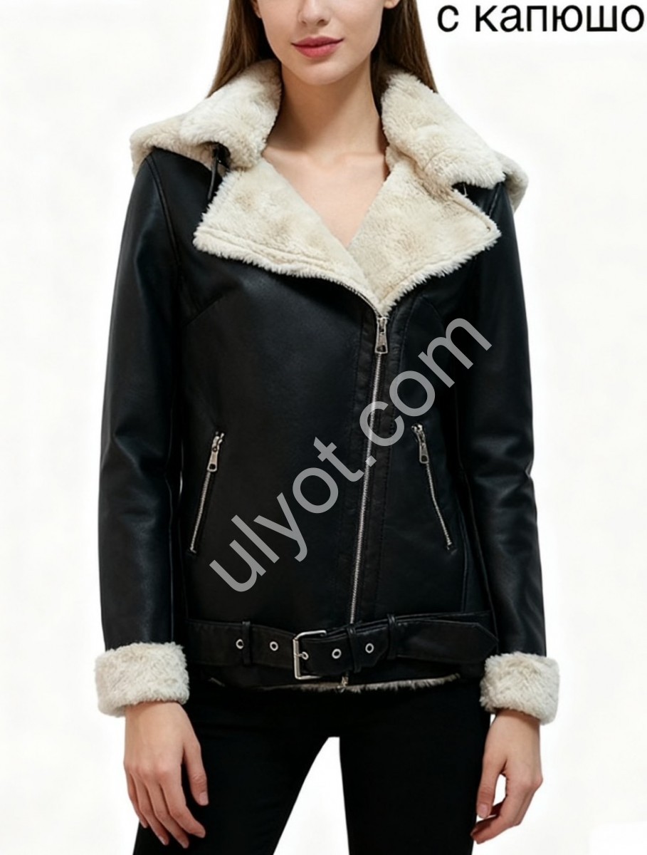 ДУБЛЕНКА AOLONG (S-2XL) ЧОРНИЙ 8829