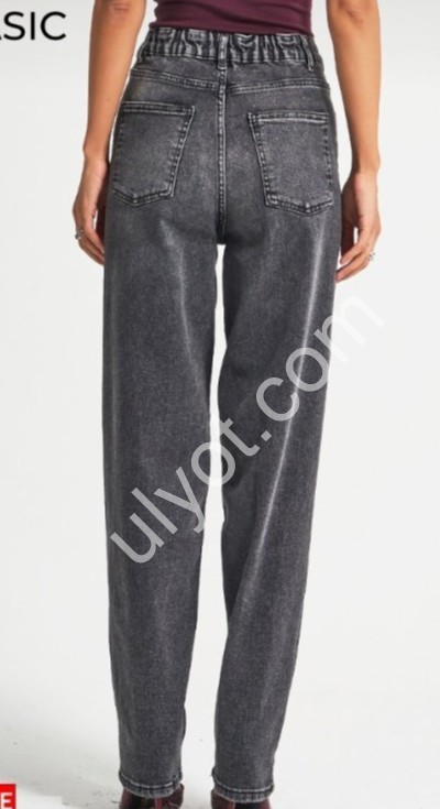 ДЖИНСЫ IT'S BASIC (38-48) ГРАФИТ 3468/4w5/14