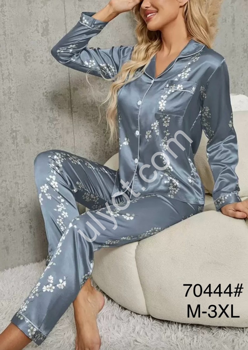ПІЖАМА (M-3XL) СІРИЙ 70444