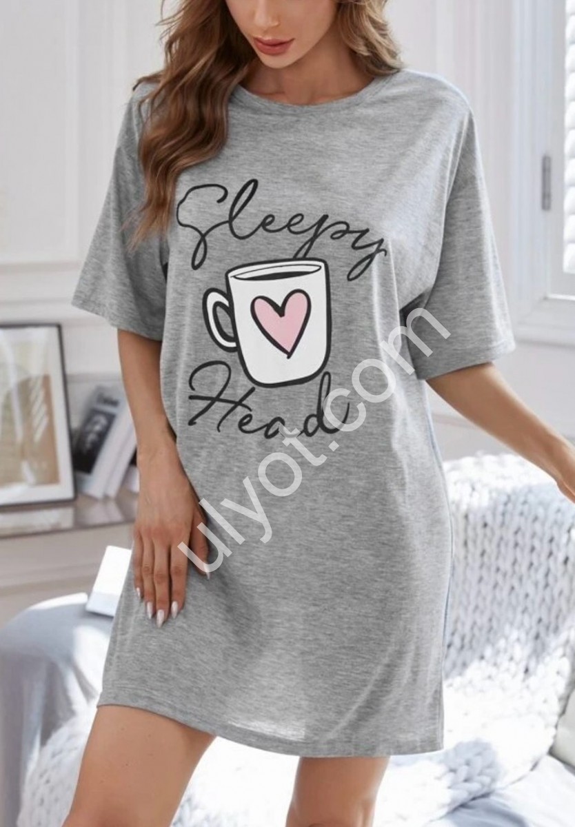 ТУНИКА ЧАШКА (2XL-4XL) СЕРЫЙ 6632