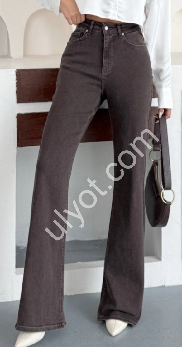 ДЖИНСЫ ZEO BASIC (32-40) КОРИЧНЕВЫЙ 5053