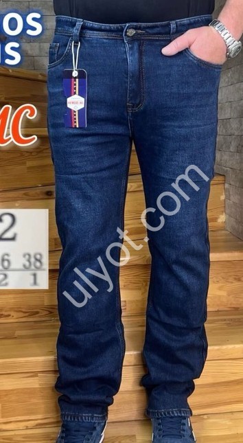 ДЖИНСИ AVIWGOS (32-38) ФЛІС Т.СІНІЙ 9872