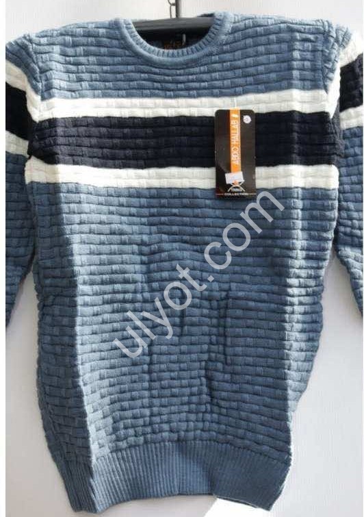 СВИТЕР2 (7-12ЛЕТ) ГОЛУБОЙ 