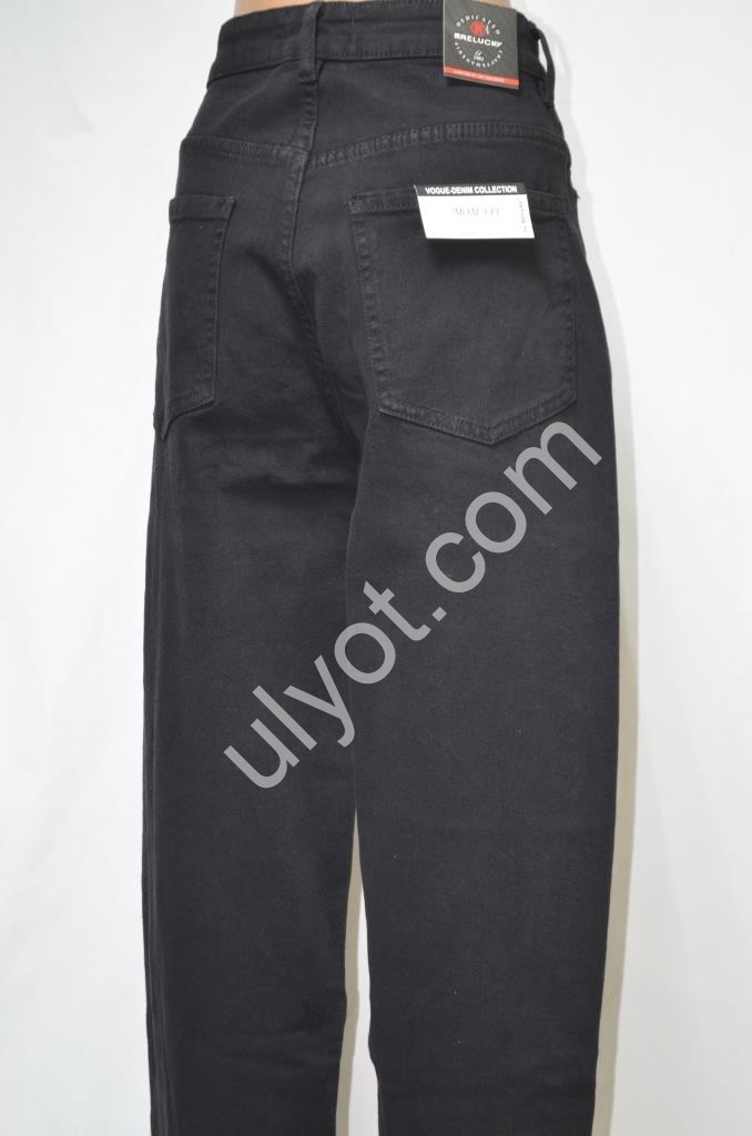 ДЖИНСЫ RELUCKY (31-38) БАЙКА ЧЕРНЫЙ M0555-6