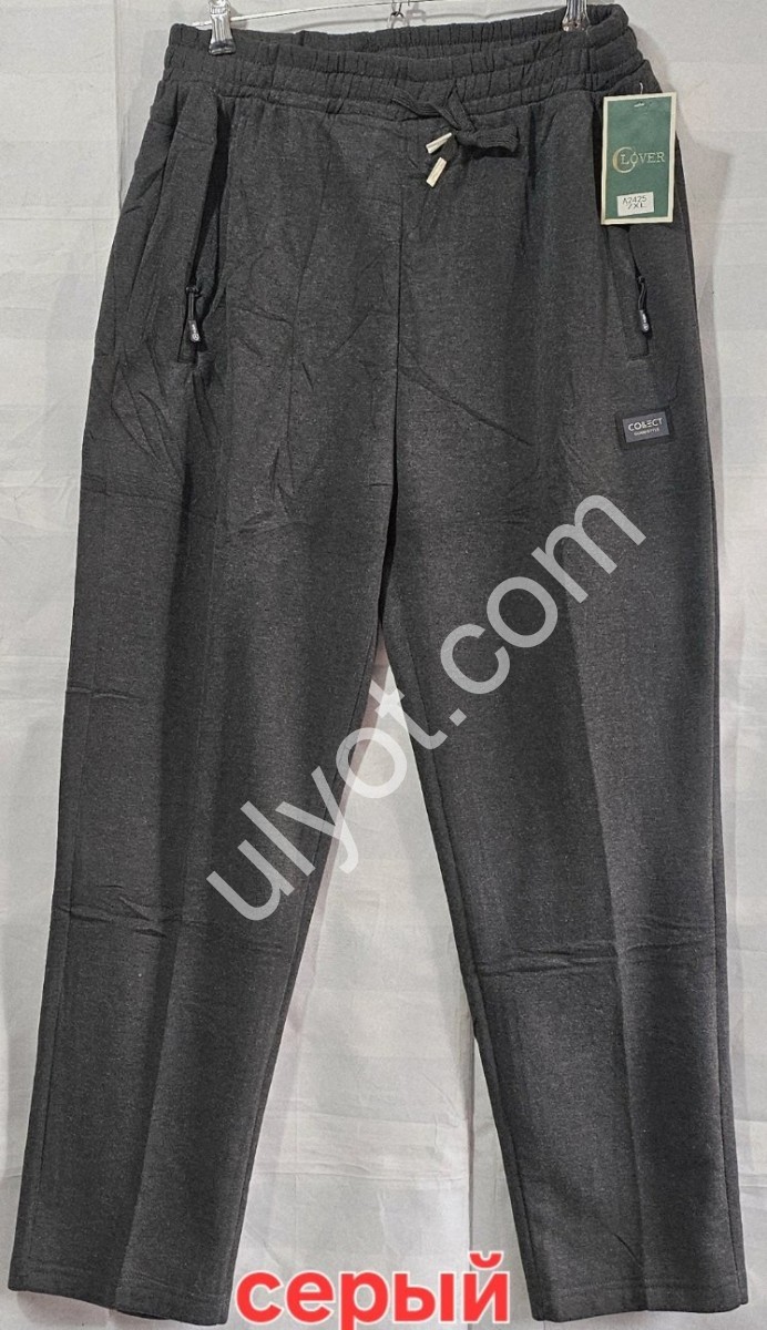 СПОРТ.ШТАНЫ (7XL-10XL) ФЛИС ПРЯМОЙ СЕРЫЙ 2425