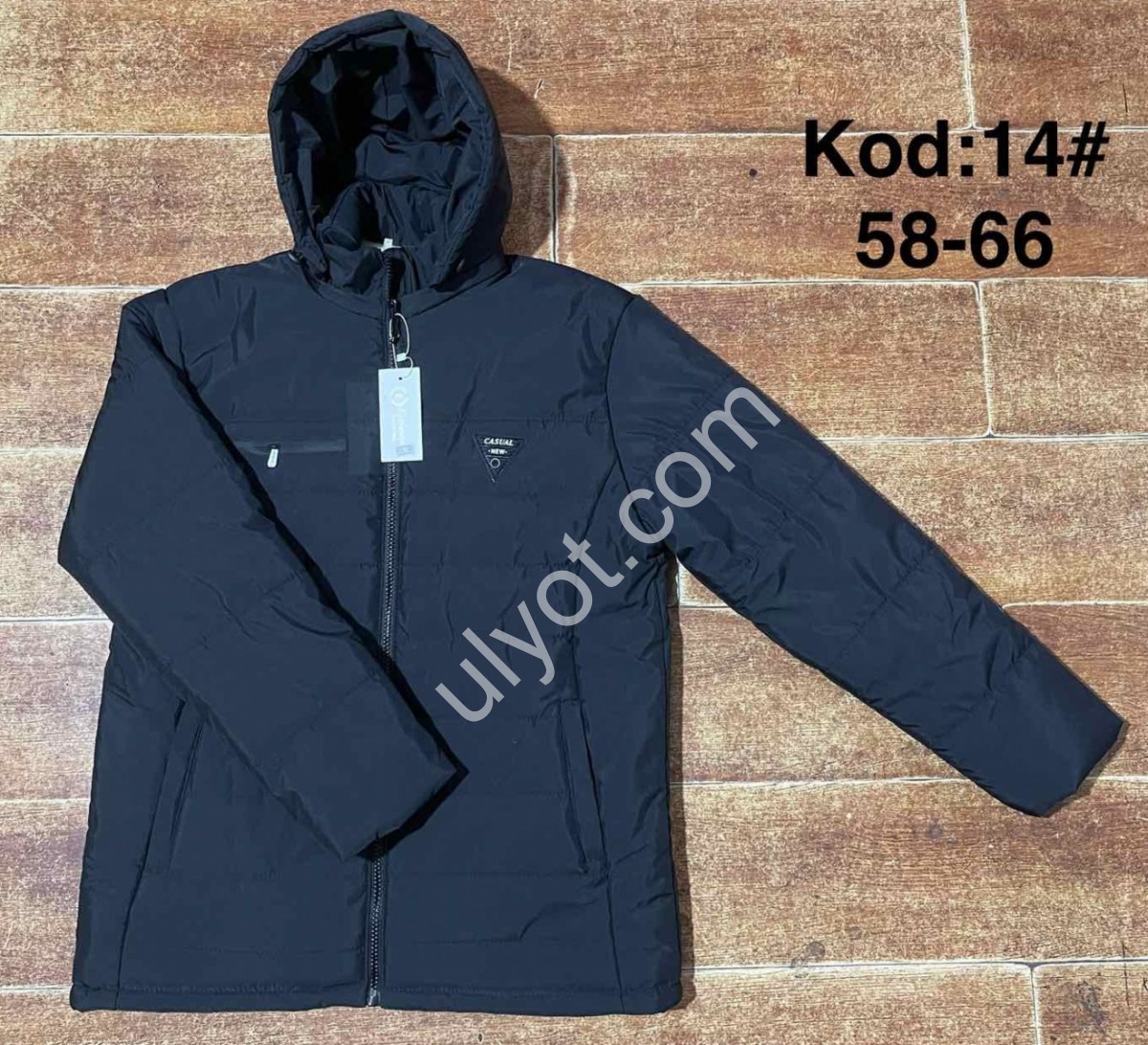 КУРТКА CASUAL (58-66) МОХОР ЧОРНИЙ 14