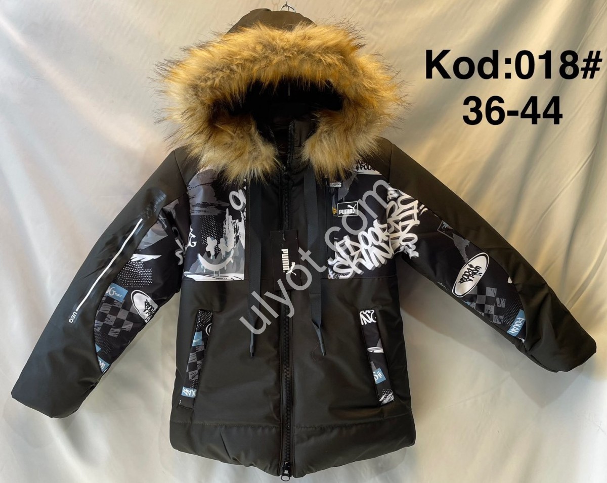 КУРТКА P15 (9-13 ЛЕТ) МЕХ ГРАФИТ 018