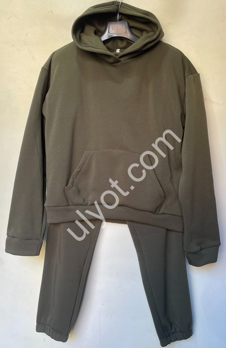 СПОРТ.КОСТЮМ (48-54) ХУДИ ОЛИВКА 