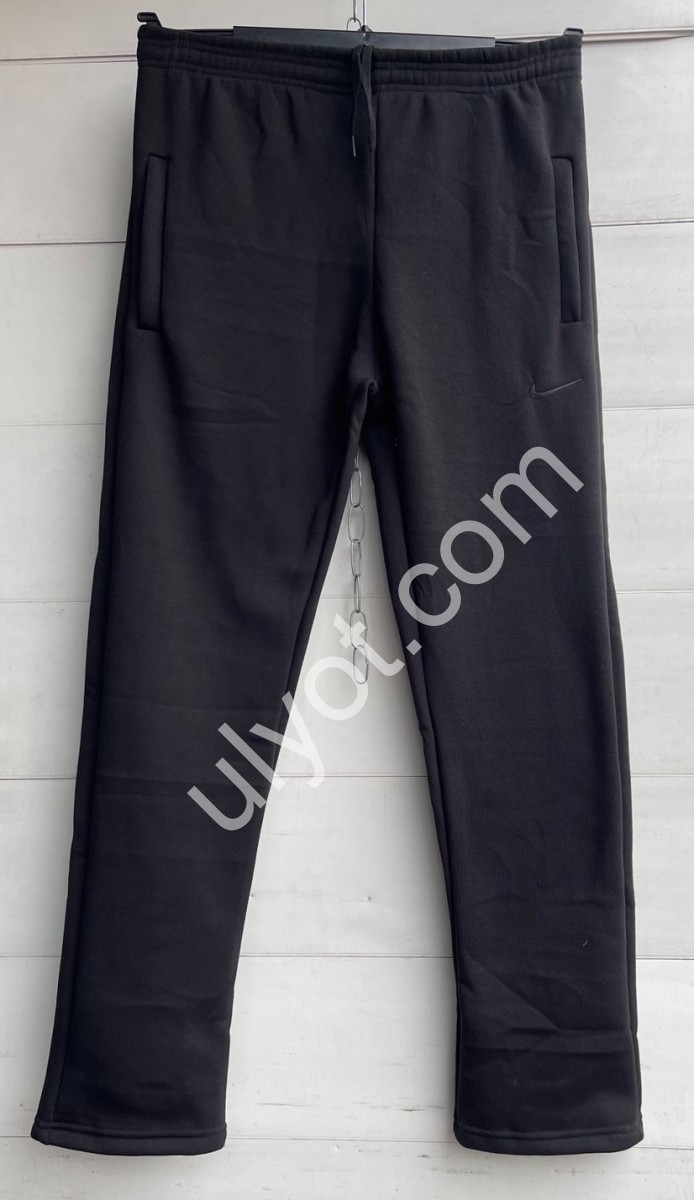 СПОРТ.ШТАНЫ N02 (46-54) ПРЯМЫЕ ЧЕРНЫЙ 