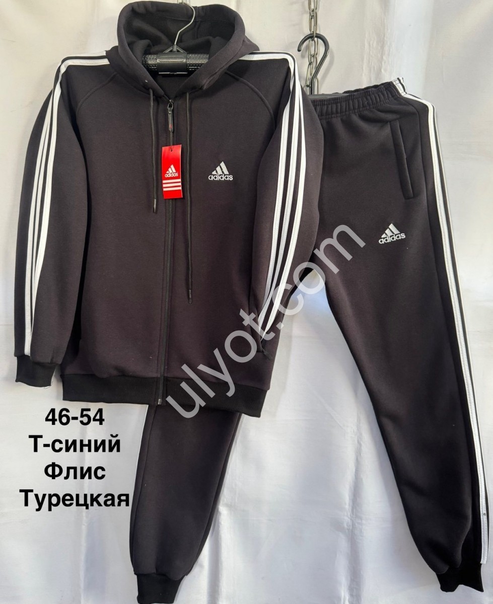 СПОРТ.КОСТЮМ A01 (46-54) ФЛІС МАНЖЕТ Т.СИНІЙ