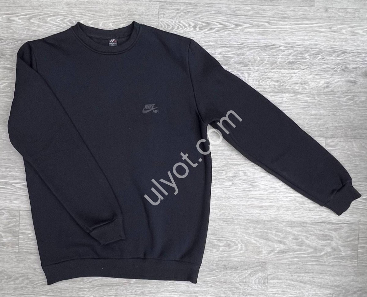 СВИТШОТ N02 (XL-5XL) ФЛИС ЧЕРНЫЙ 460