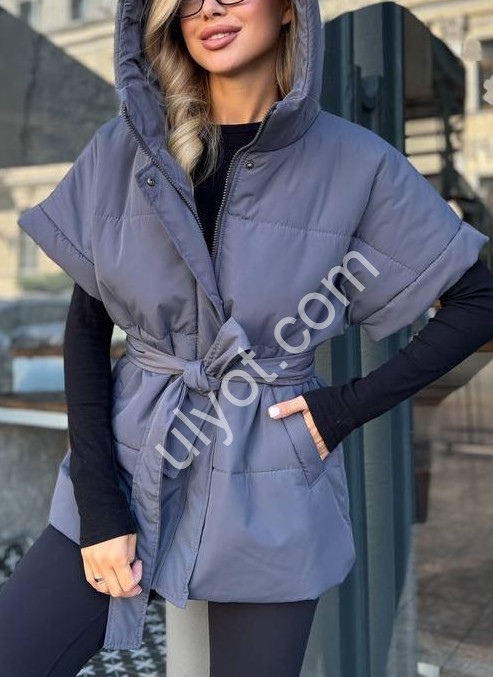 ЖИЛЕТКА (42-52) ГРАФИТ 01045