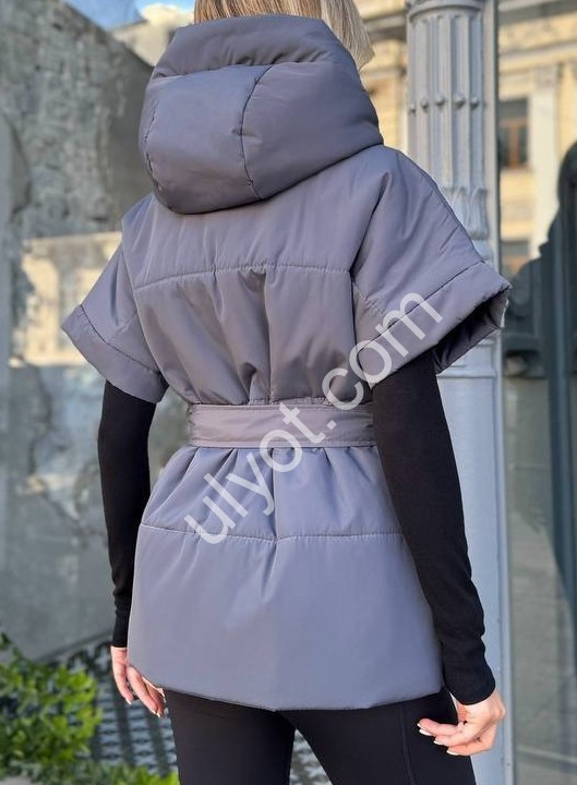 ЖИЛЕТКА (42-52) ГРАФИТ 01045