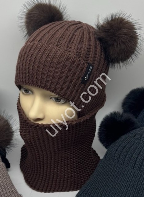 ШАПКА+ХОМУТ B27 (ONE SIZE 50-52) ФЛІС МІКС