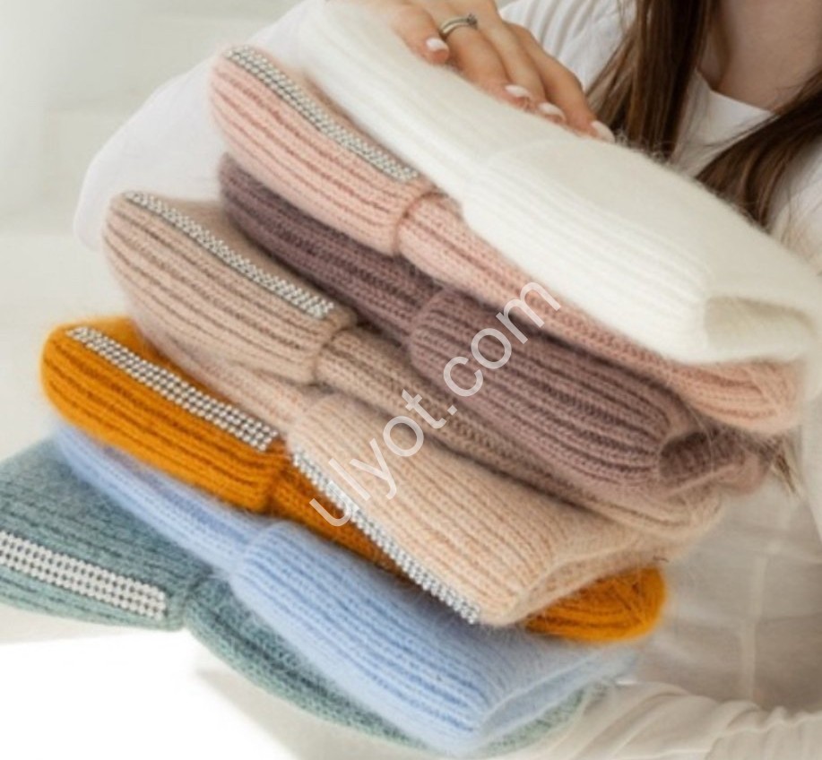 ШАПКА АНГОРА8 (ONE SIZE 56-58) ФЛИС МИКС 