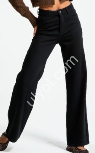 ДЖИНСЫ IT'S BASIC (32-46) МЕХ ЧЕРНЫЙ 4343/1w5/1