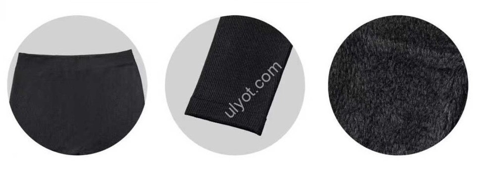 ЛОСИНЫ (XL-6XL) БАЙКА ЧЕРНЫЙ 9018