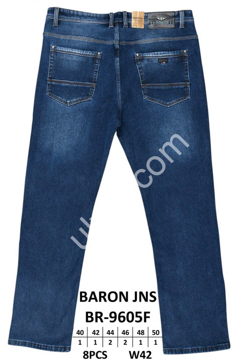 ДЖИНСИ BARON (40-50) ФЛІС Т.СИНІЙ BR9605F
