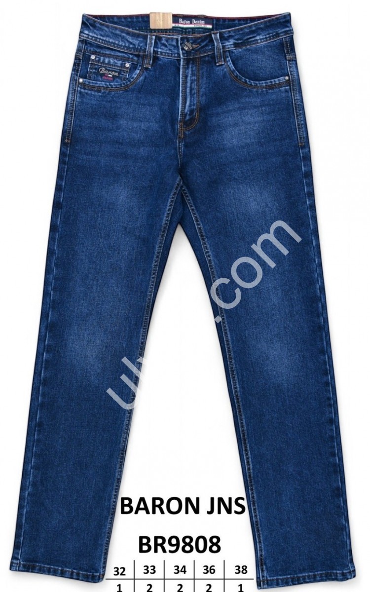 ДЖИНСЫ BARON (32-38) Т.СИНИЙ BR9808