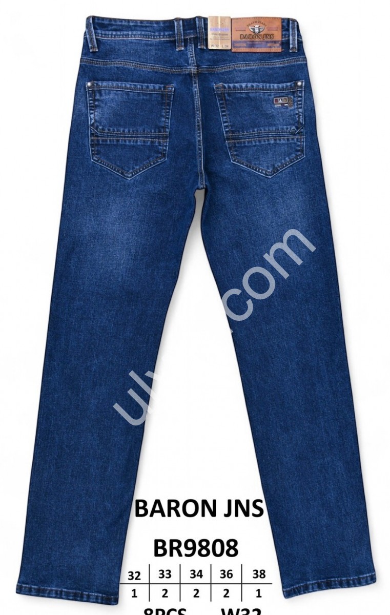 ДЖИНСЫ BARON (32-38) Т.СИНИЙ BR9808
